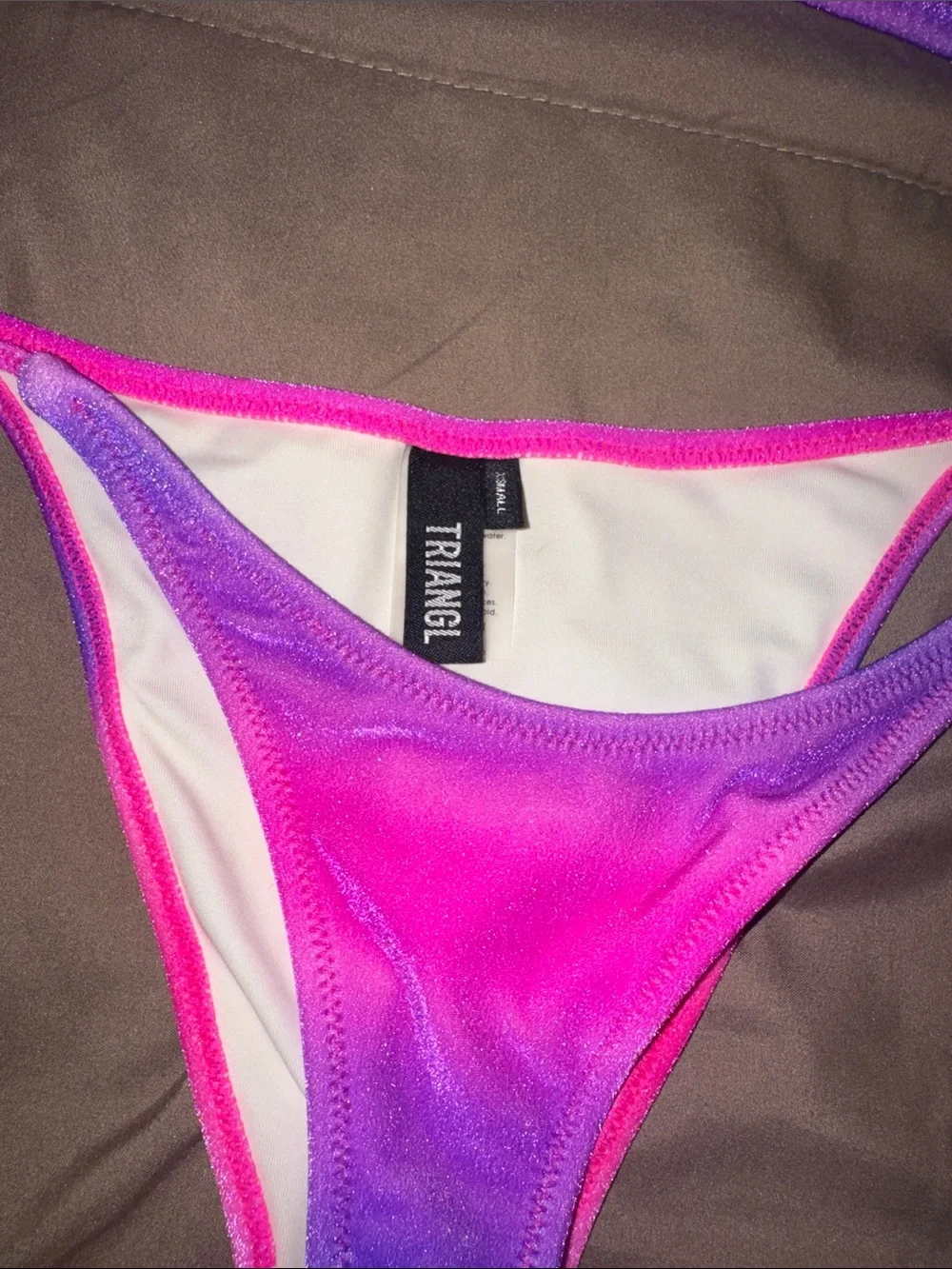 triangl swimwear Pink and Purple Ombre Bikini Bottom